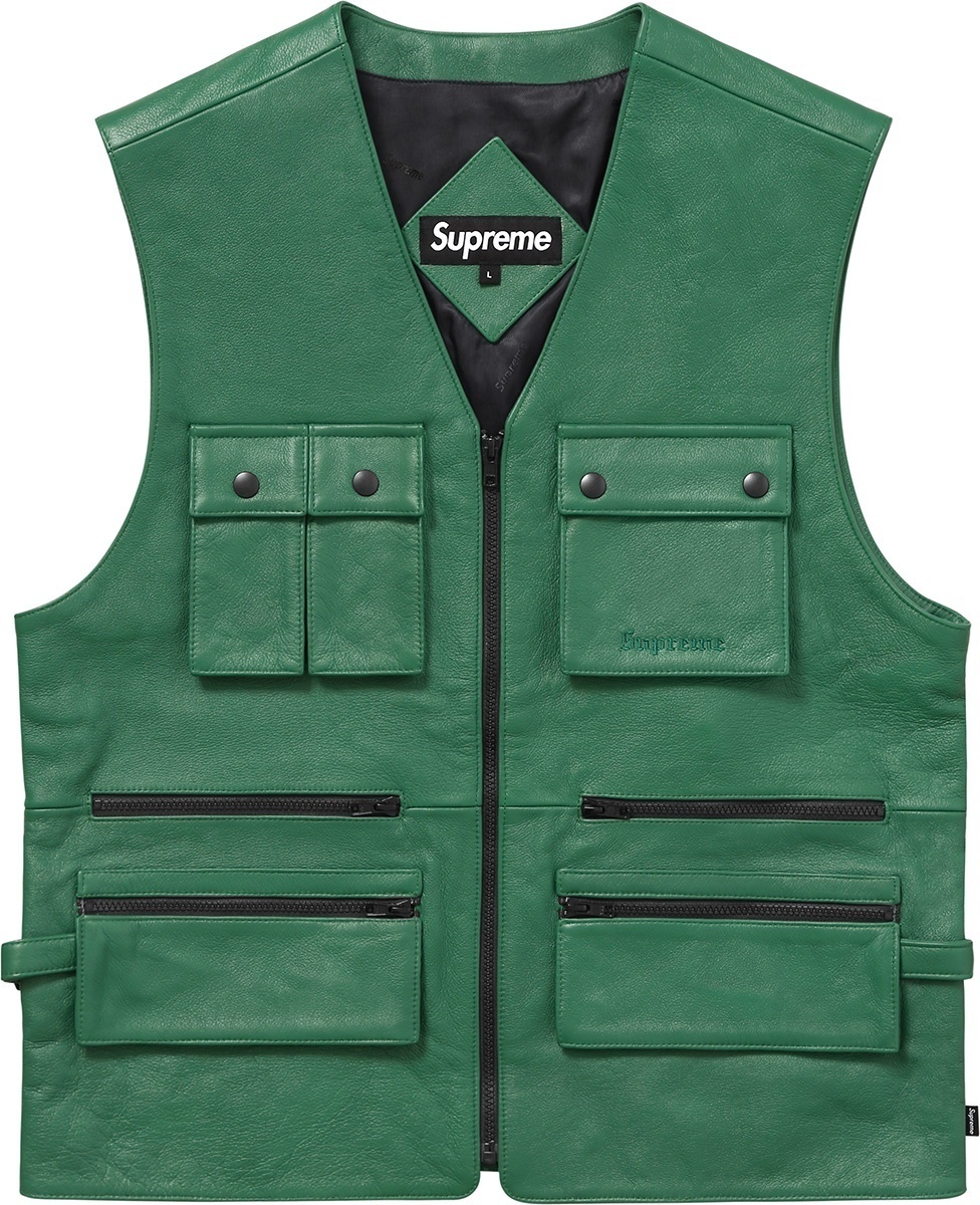 Leather Utility Vest view 2
